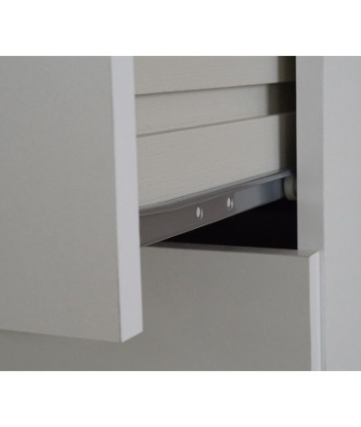 Cajonera, mueble de almacenamiento de color blanco - Altura 110 x Longitud 40 x Profundidad 40 cm