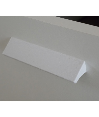 Cajonera, mueble de almacenamiento de color blanco - Altura 110 x Longitud 40 x Profundidad 40 cm