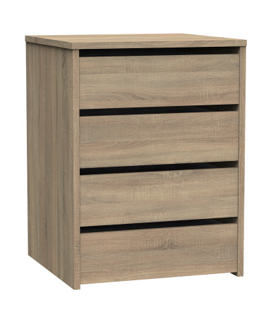 Cómoda, Mueble de almacenamiento color Cambrian - Altura 61 x Longitud 46 x Profundidad 45 cm