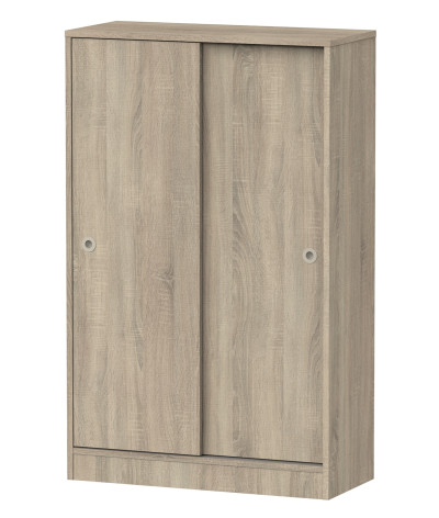 Armario con 2 puertas correderas de color Cambrian - Altura 120 x Longitud 74 x Profundidad 33 cm