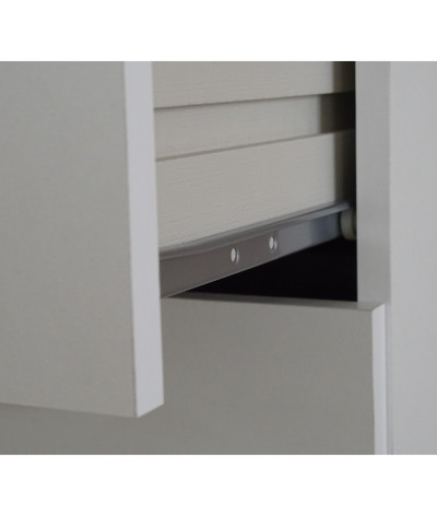Cómoda Mueble de almacenamiento color blanco - Altura 78 x Longitud 74 x Profundidad 40 cm