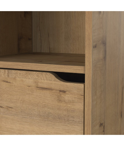 Columna de baño de color roble dorado - Altura 150 x Longitud 36 x Profundidad 30 cm