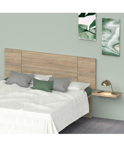 Cabecero de cama doble de color Cambrian/Blanco - Altura 50 x Longitud 160 x Profundidad 3,2 cm