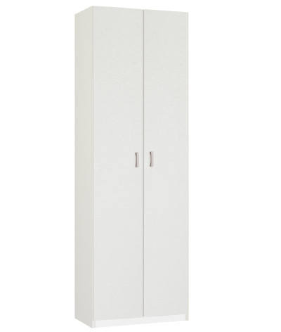Armario / Mueble de almacenamiento de color blanco - Altura 180 x Longitud 60 x Profundidad 35 cm