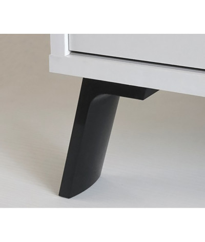 Aparador Buffet de 2 puertas de color blanco - Altura 87 x Longitud 120 x Profundidad 40 cm