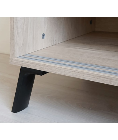 Aparador Buffet de 2 puertas en color imitación madera - Altura 87 x Longitud 120 x Profundidad 40 cm