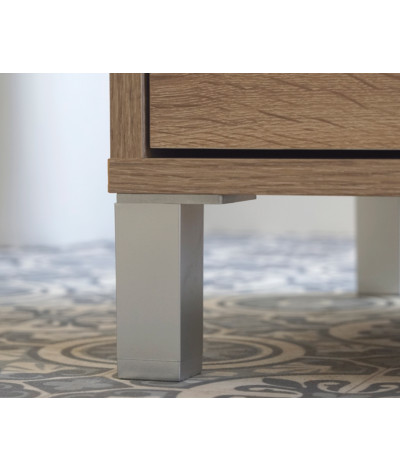 Mueble lavabo con espejo de color Cambrian - Altura 90 x Longitud 81,5 x Profundidad 46,5 cm