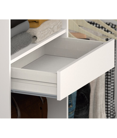 Armario Vestuario de color blanco - Altura 200 x Longitud 200 x Profundidad 50 cm
