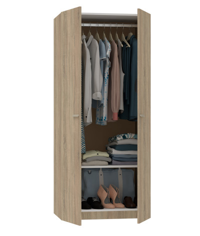 Armario Ropero / Mueble de almacenamiento de color Cambrian - Altura 180 x Longitud 79 x Profundidad 52 cm