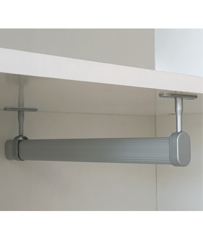 Armario / Mueble de almacenamiento de color Blanco brillo / Cambrian - Altura 180 x Longitud 100 x Profundidad 35 cm
