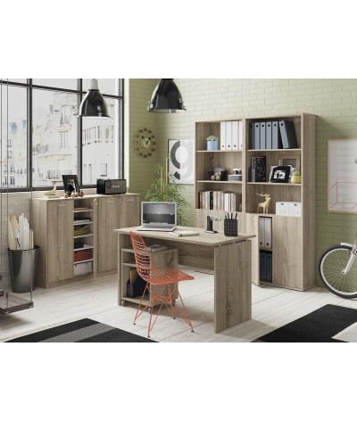 Librería / Estantería de almacenamiento, color Cambrian - Altura 196,5 x Longitud 75,5 x Profundidad 33 cm